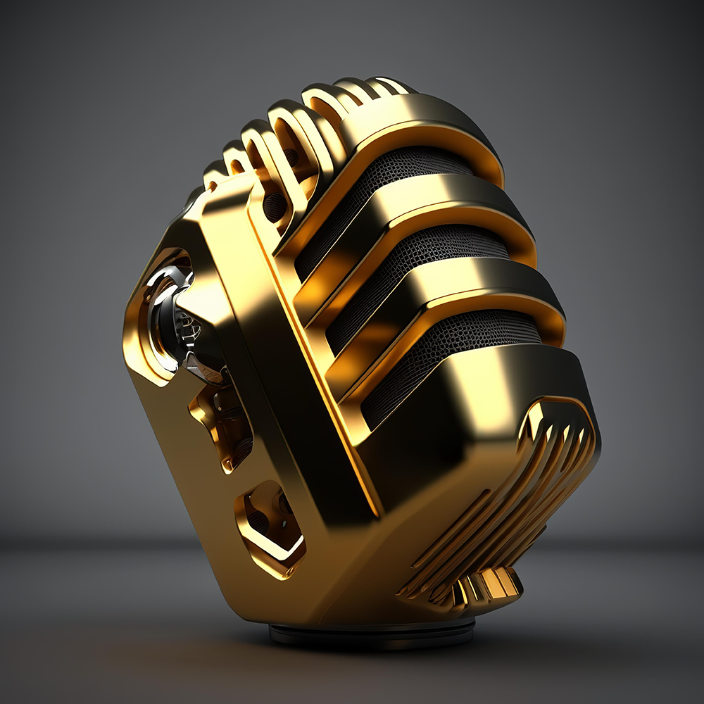gold-microphone
