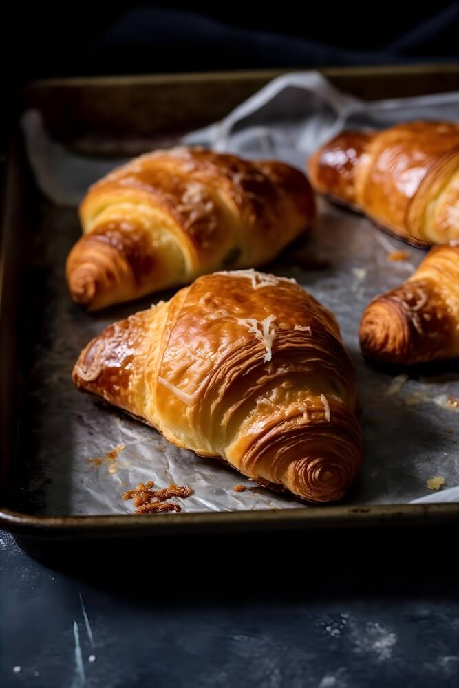 four-croissants-with-cheese-on-a-baking-sheet