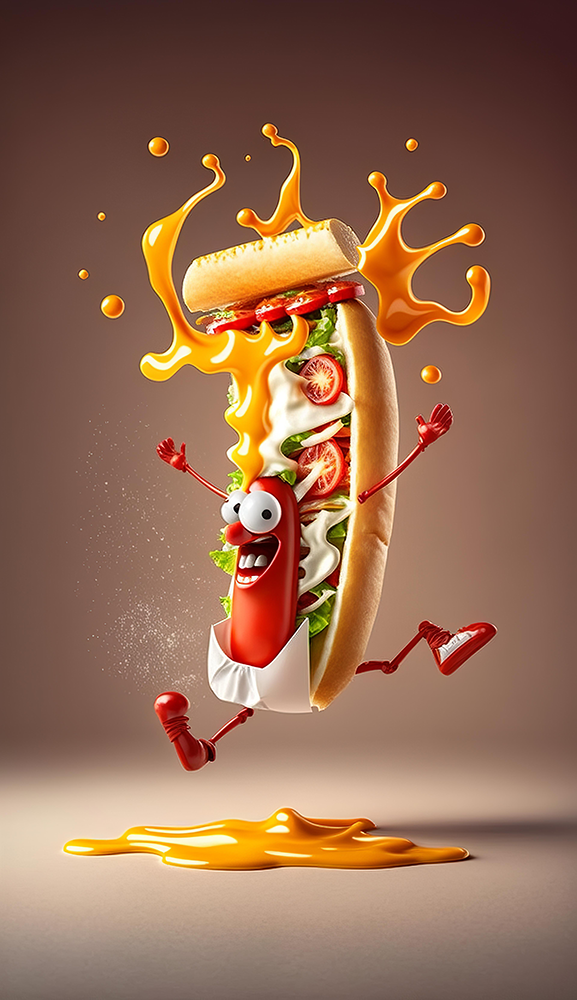vertical-hot-dog-dancing-with-ketchup