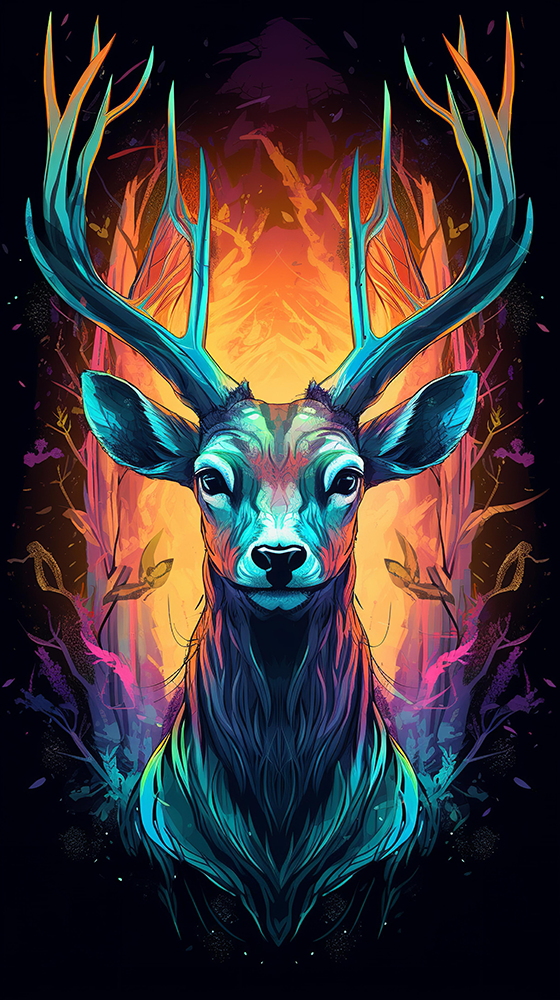 swahili-good-mythical-male-deer-poster-design