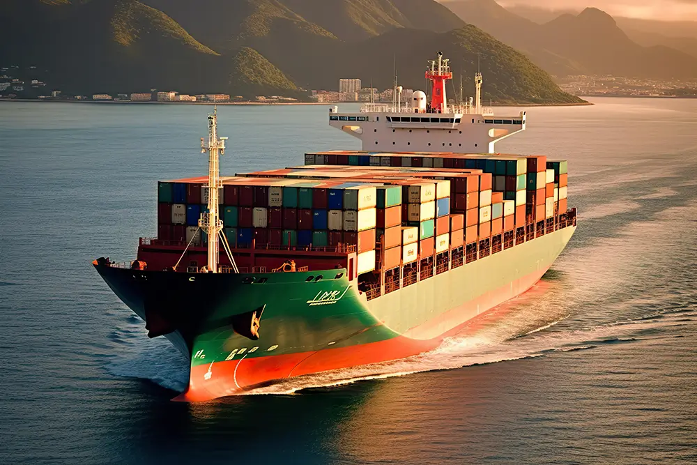 real-container-ship-in-the-ocean