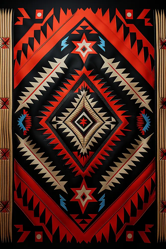 red-black-and-white-navajo-blanket