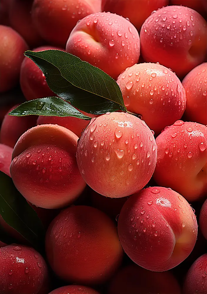 close-up-of-pink-peaches