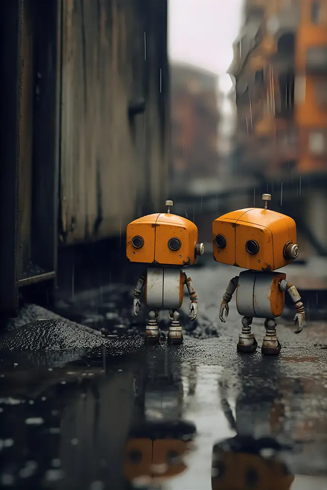 two-robots-standing-next-to-each-other-at-the-city