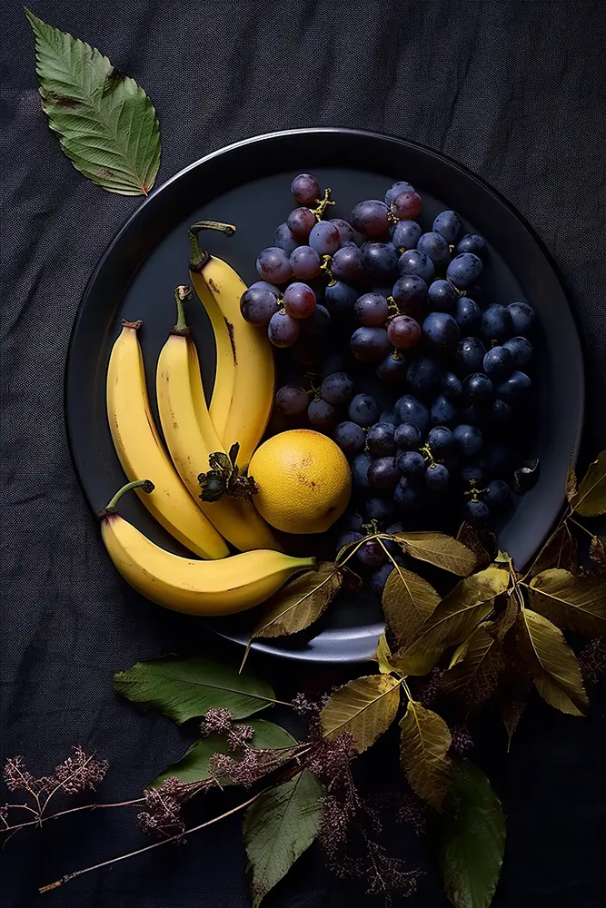 black-plate-with-banana