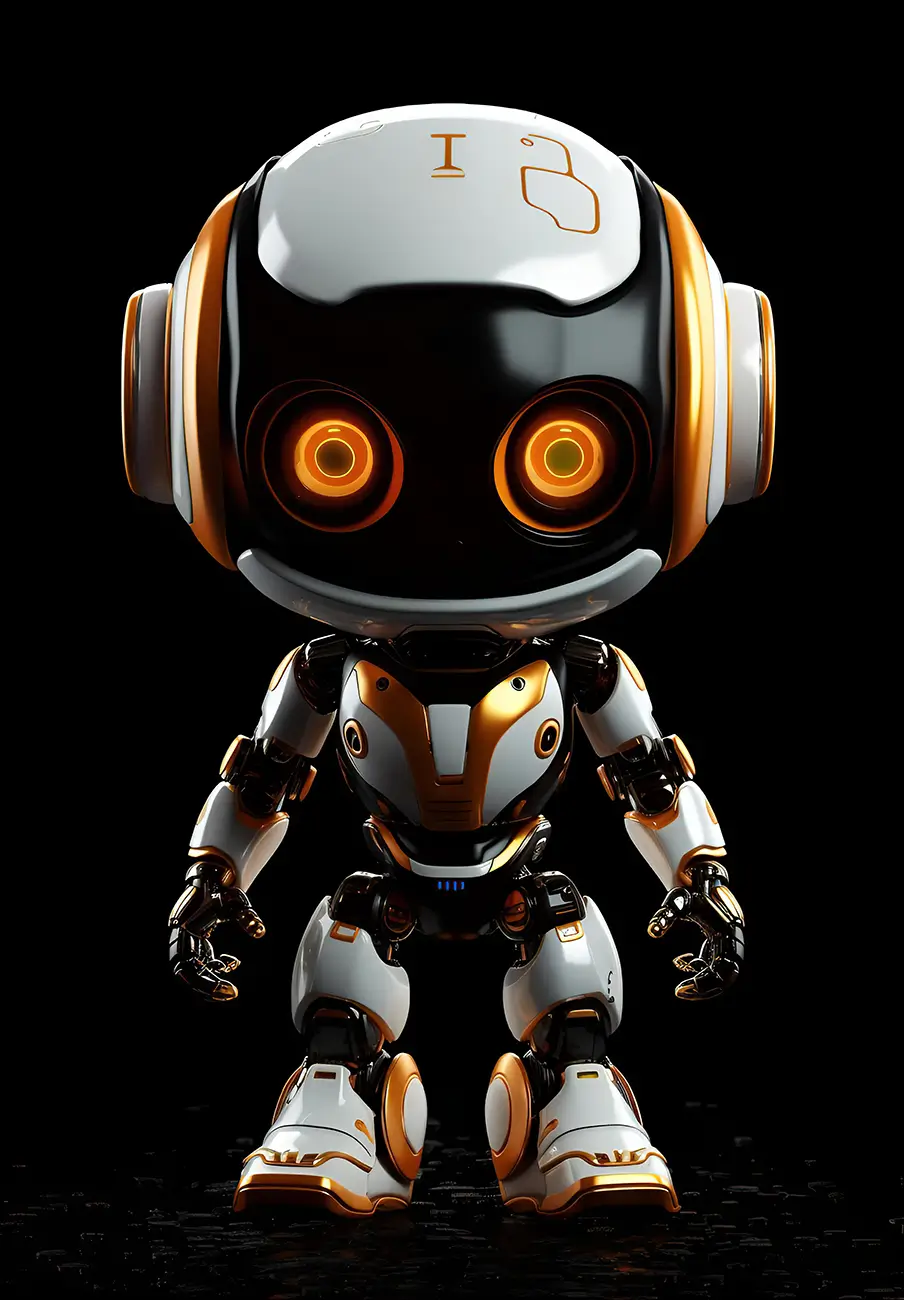 robot-standing-with-eyes-looking-straight-ahead