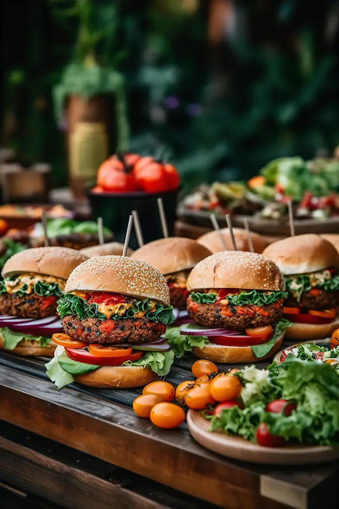 vegan-burger-platter-at-an-outdoor-event