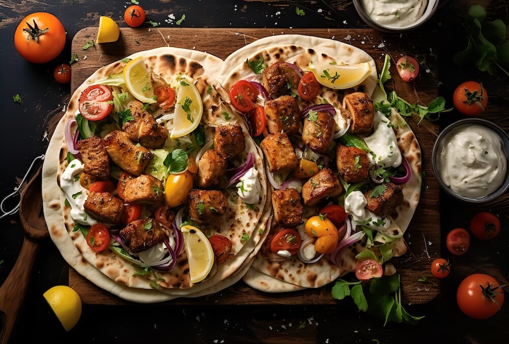 greek-pita-gyros-falafel-and-chicken-kebabs-with-hummus