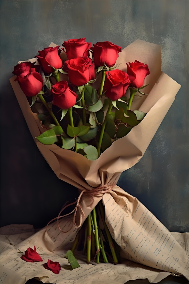 red-roses-and-paper-in-a-bouquet