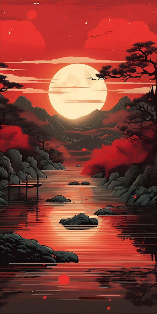 sun-over-water-asian-style-painting