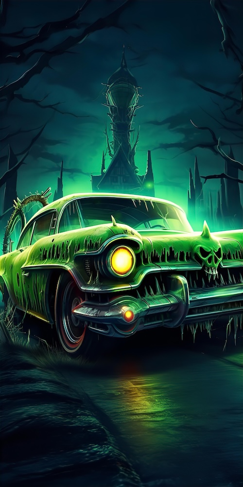 the-green-monster-car-has-a-long-teeth