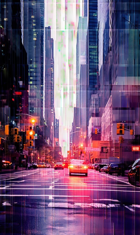 inverse-futuristic-new-york-city-glitch-art