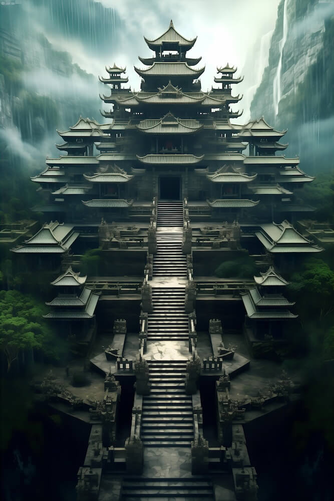 dreamy-scene-and-scenery-of-a-mystical-japanese-castle