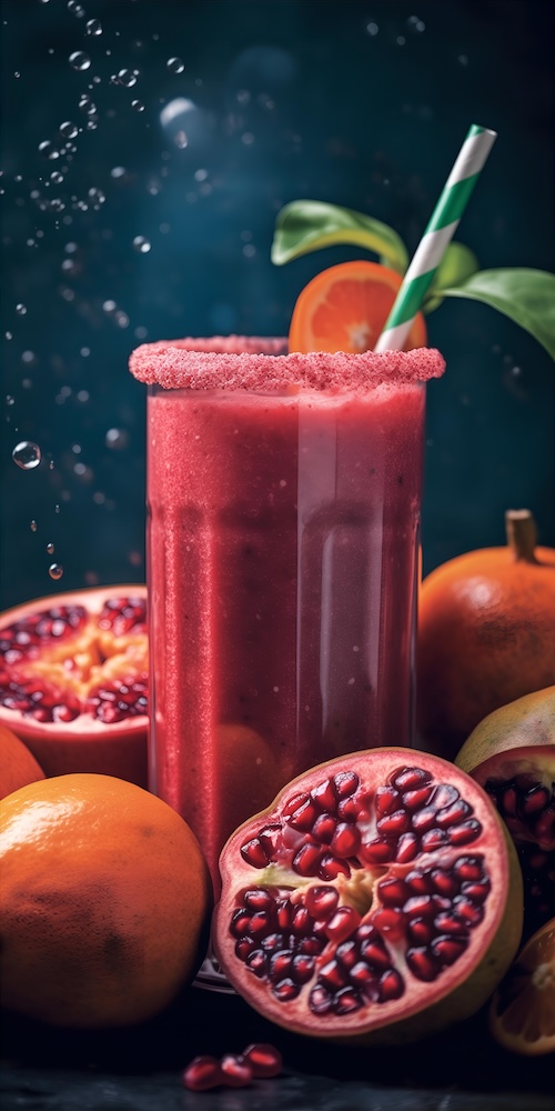 smoothie-with-pomegranate-and-spinach-inside