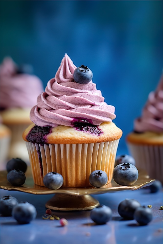 modern-food-photography-of-a-blueberry-cupcakes