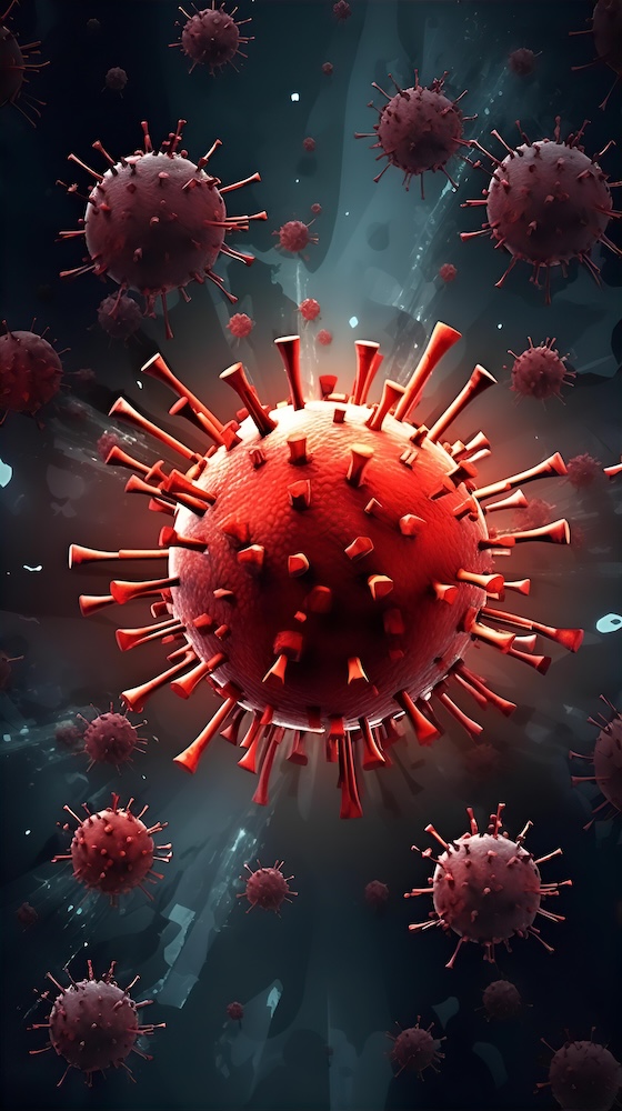 image-of-viruses-in-a-menacing-depiction-of-a-spherical-shapes