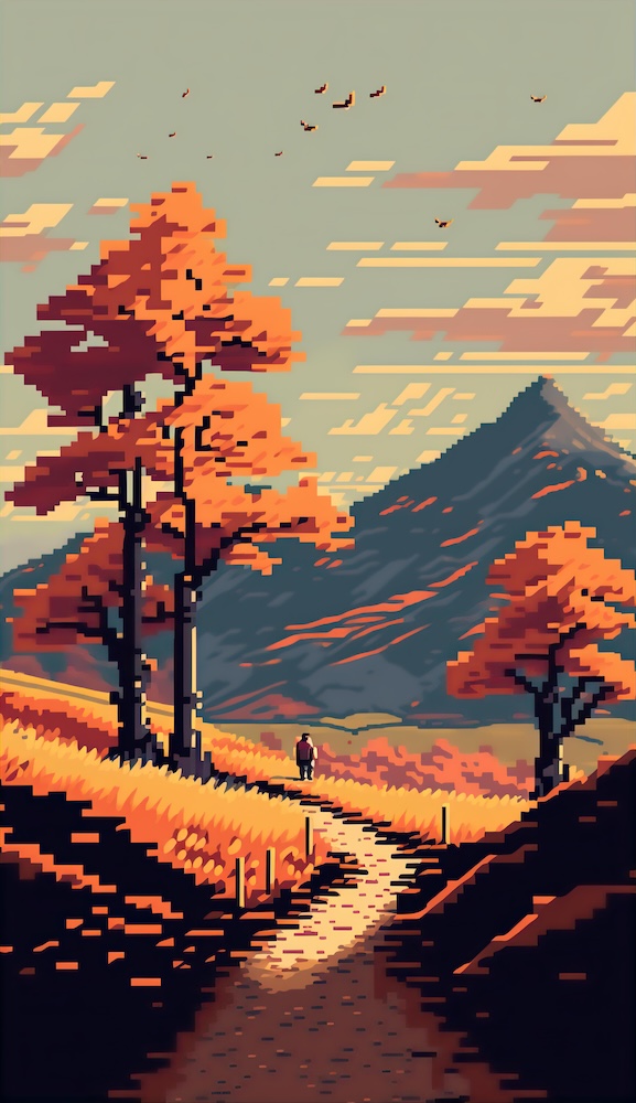 low-resolution-pixel-art-of-hilly-autumn-landscape