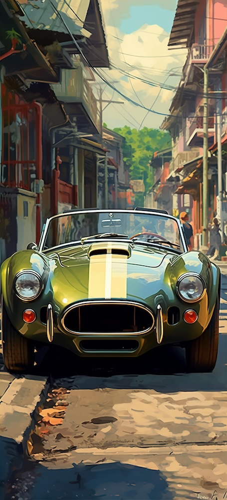 hard-edge-painting-style-of-a-street-car-wallpapers
