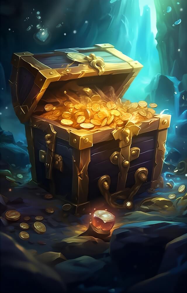 cartoon-treasure-chest-in-underwater-with-gold-coin-and-gems