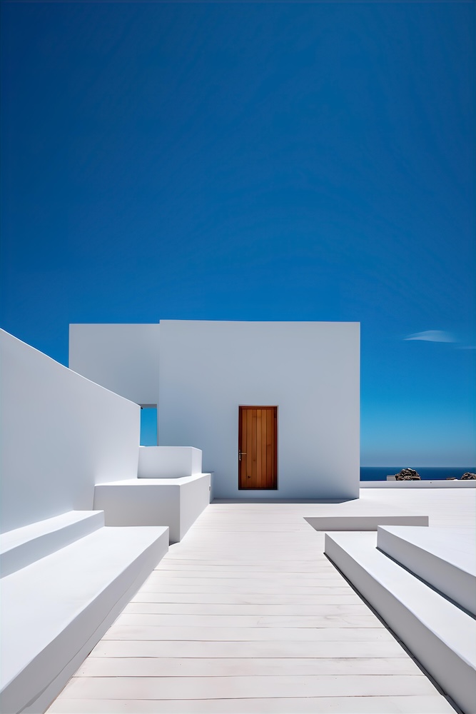 minimalist-geometric-white-building-against-a-blue-sky
