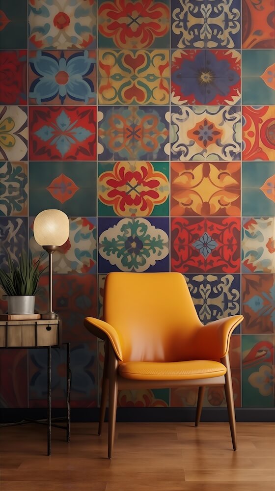 colorful-tiled-pattern-on-a-wall
