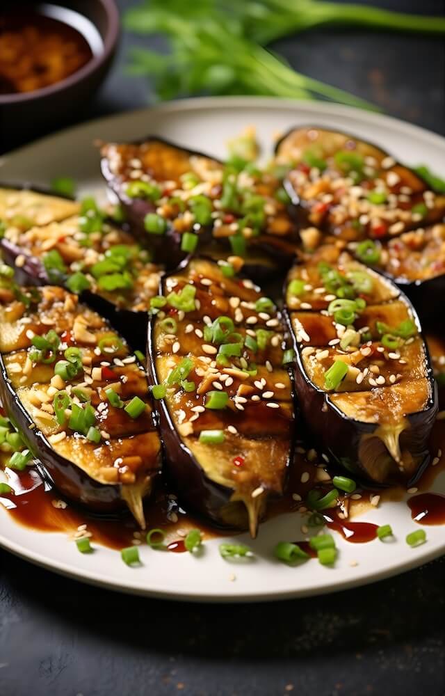 japanese-dish-where-eggplants-are-coated-with-a-sweet-miso-glaze