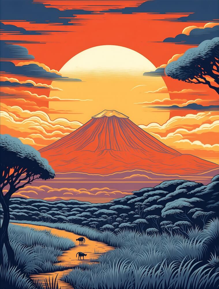 mountain-landscape-of-sunrise-over-mt-kilimanjaro-in-africa