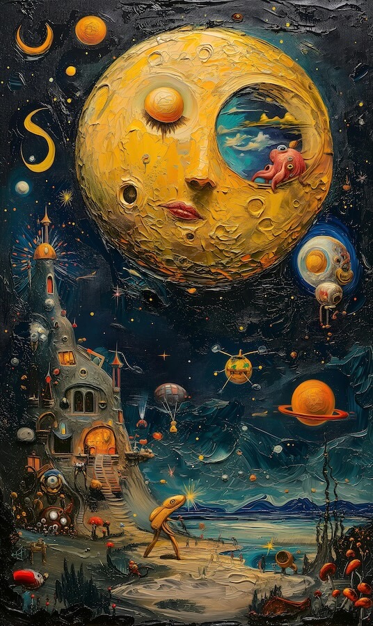 oil-painting-of-the-moon-in-a-miro-dali-mixed-style