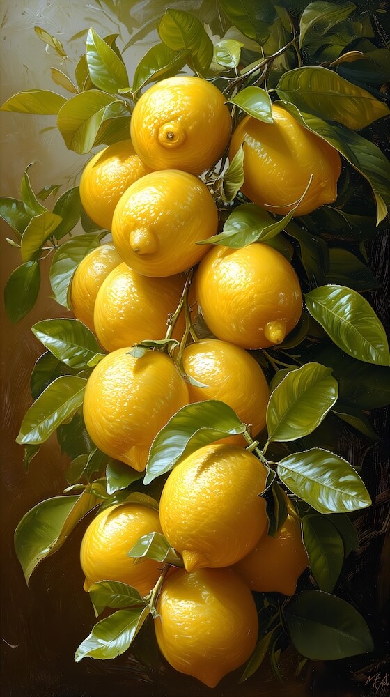 cluster-of-lemons-with-some-leaves