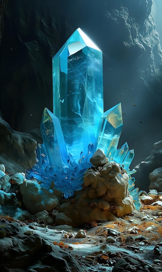 small-rectangular-transparent-blue-crystal-formation