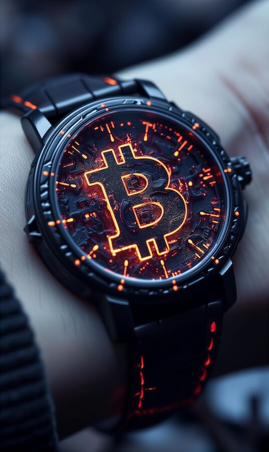 watch-with-the-bitcoin-symbol-as-the-watch-face