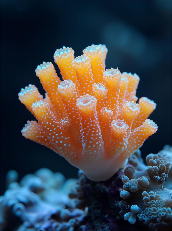 wildlife-photography-of-an-underwater-coral-on-a-black-background