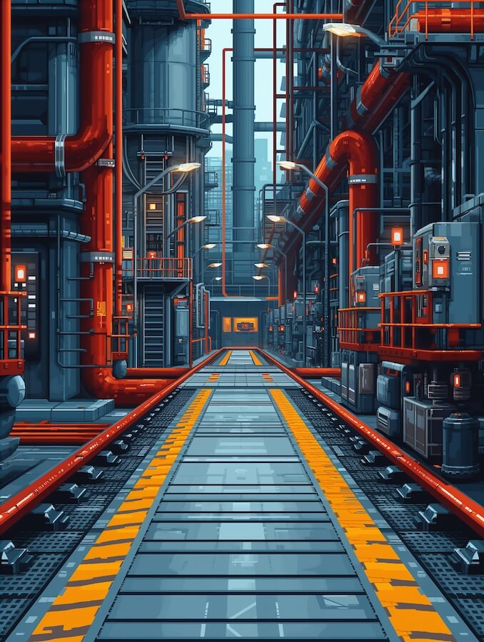 clean-pixel-art-image-of-a-industrial-production-line