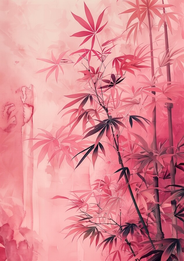 pink-bamboo-background