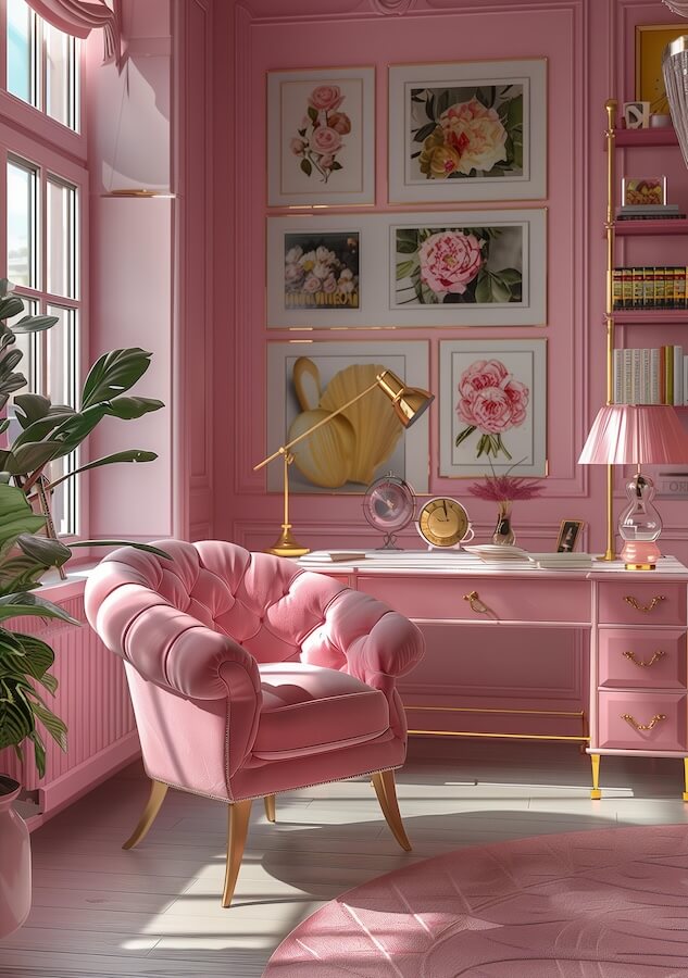 office-with-pink-furniture