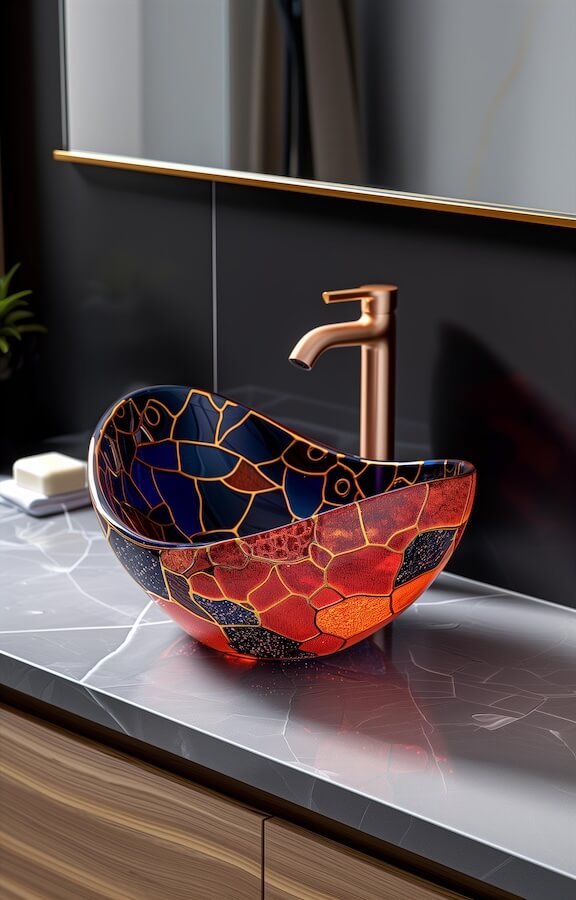 charming-stained-glass-luxury-bathroom-sink