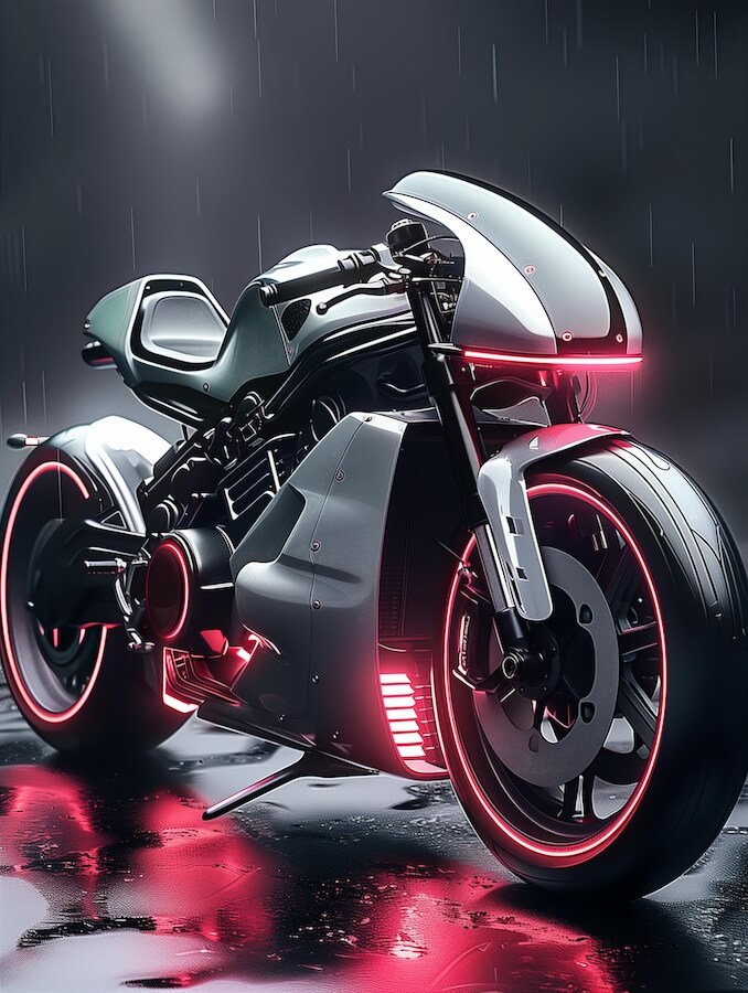 white-and-dark-magenta-futuristic-motorcycle