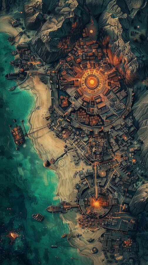 battle-map-of-an-abandoned-pirate-port-on-the-coast