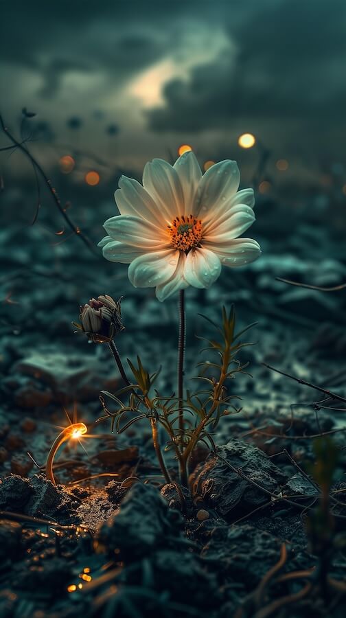 beautiful-flower-growing-in-the-middle-of-an-apocalyptic-landscape