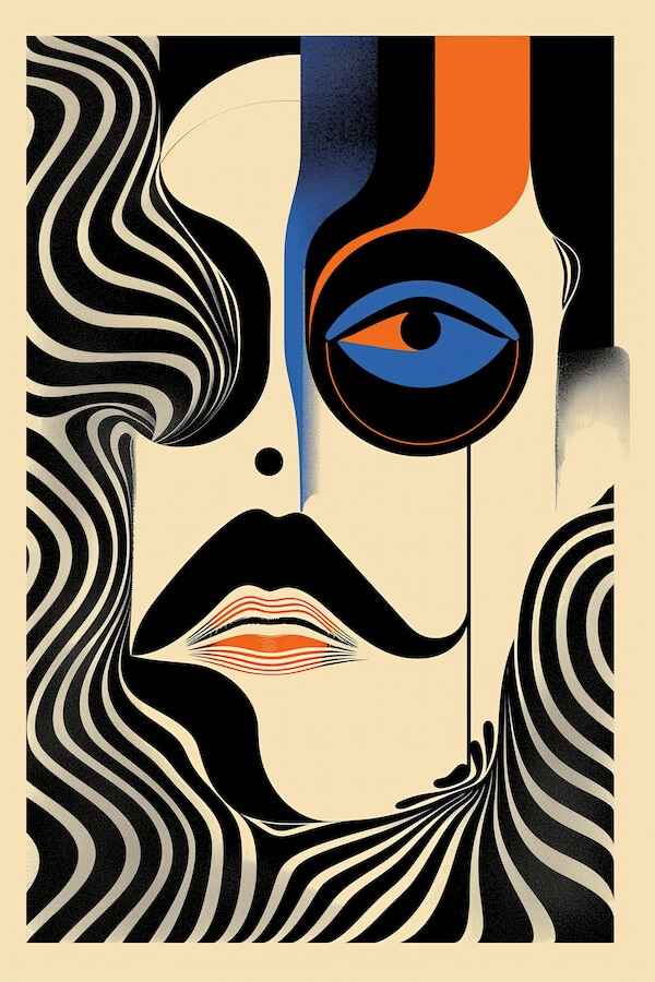 mans-face-with-mustache-in-the-style-of-bridget-riley
