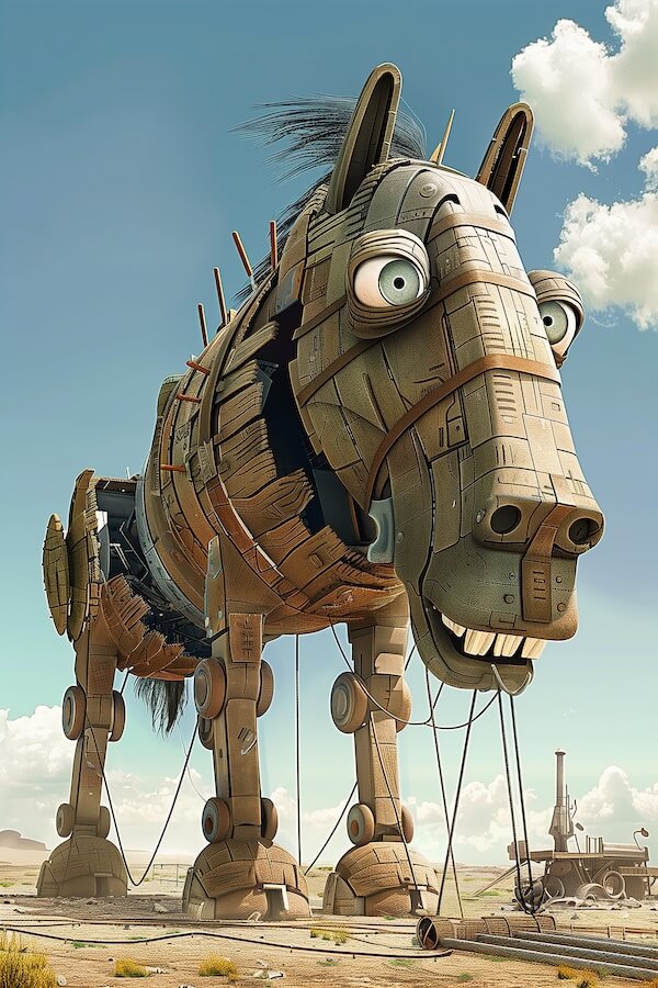 3d-cartoon-in-the-pixar-style-of-a-very-large-horse-made-of-wood