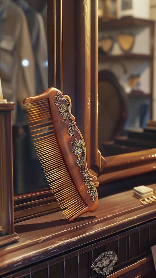 beautiful-wooden-comb-with-intricate-carvings-and-patterns