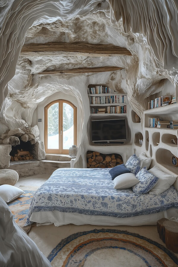 underground-bedroom-in-the-shape-of-a-cave