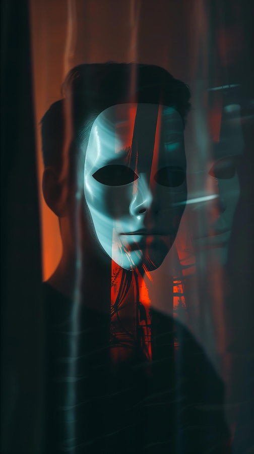 a-double-exposure-of-the-face-in-an-illuminated-mask