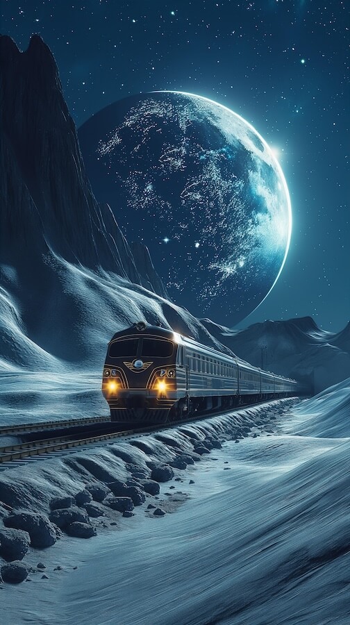a-train-with-glowing-lights-is-moving-on-the-moon