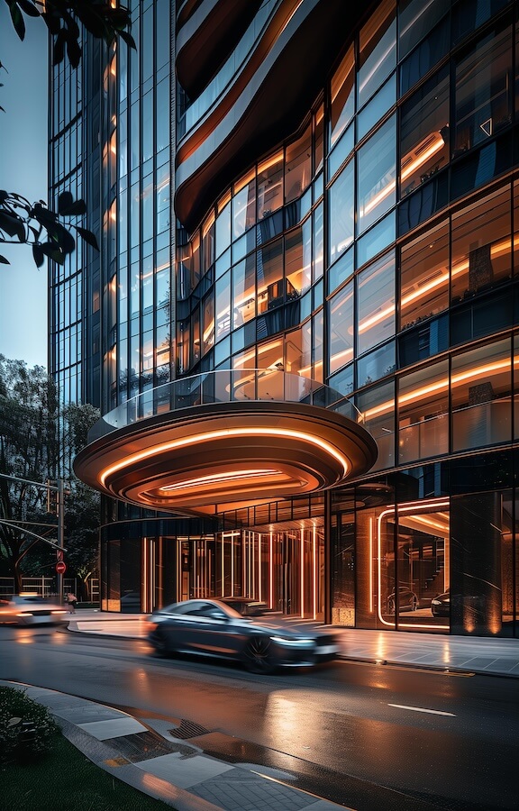 architectural-exterior-render-of-a-high-end-luxury-hotel-in-shanghai