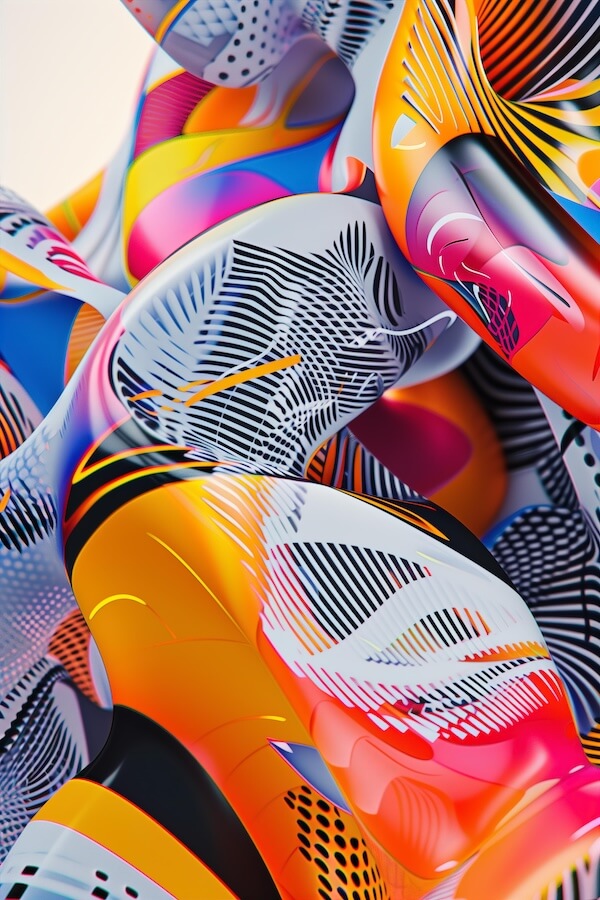 close-up-view-of-multiple-abstract-shapes