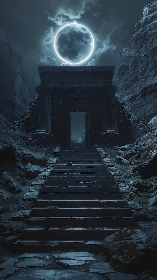 giant-moon-above-the-entrance-to-an-ancient-temple