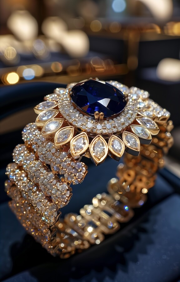 gold-bracelet-set-with-diamonds-and-sapphires