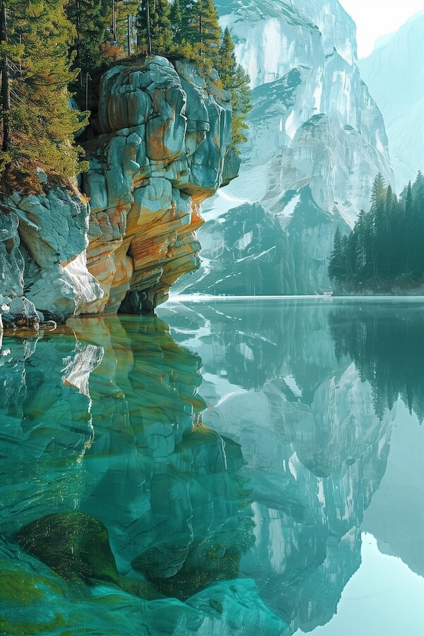 crystal-clear-lake-reflecting-the-surrounding-mountains